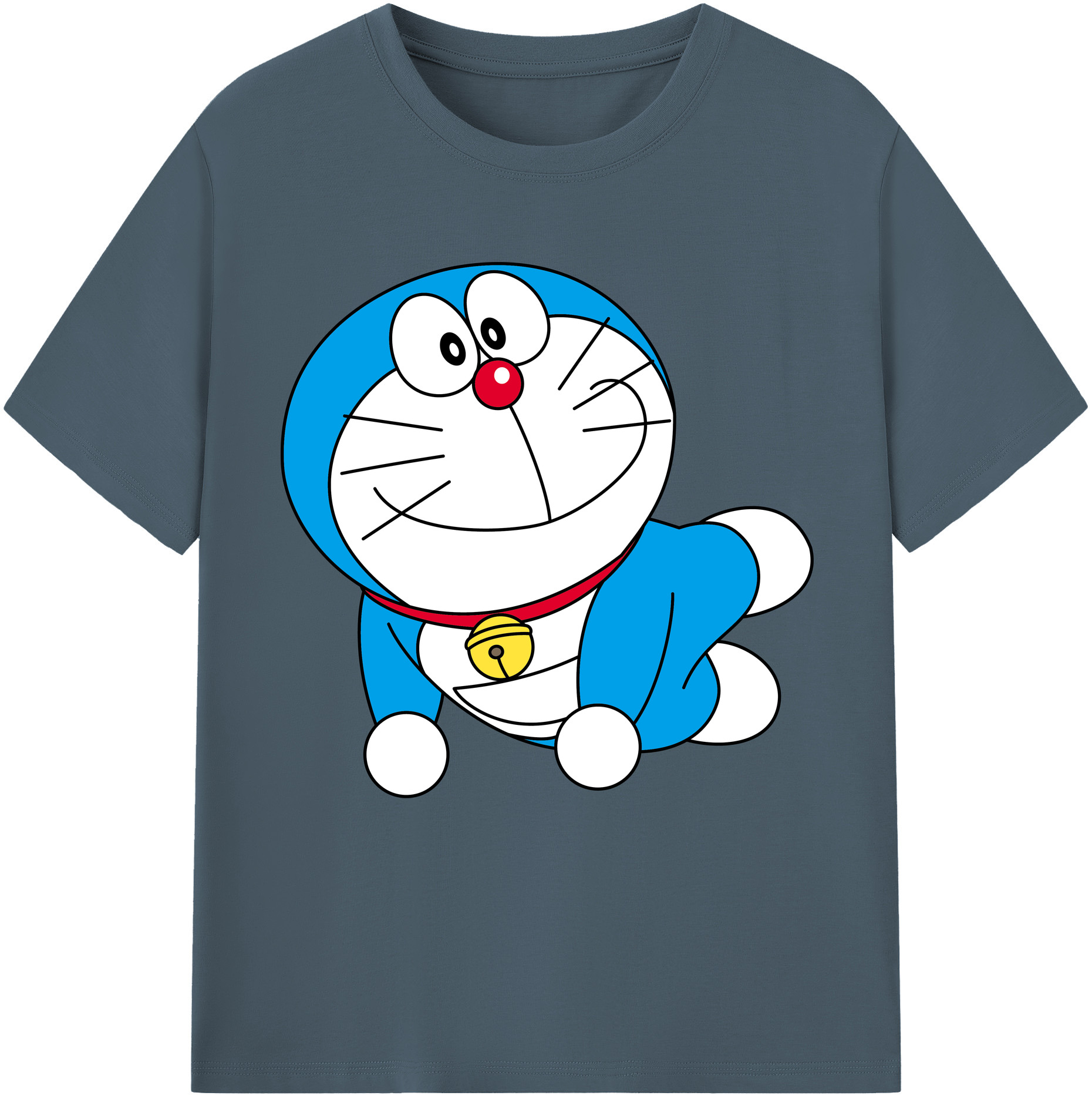 （画像用） ドラえもん Doraemon 綿100％半袖Tシャツ（フロントプリント）